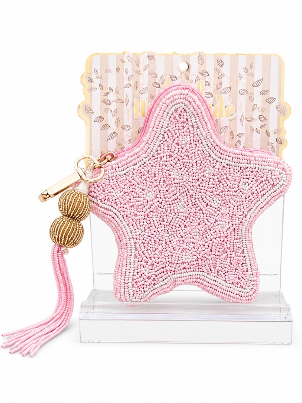 Handmade India Viral Beaded Star Coin Purse